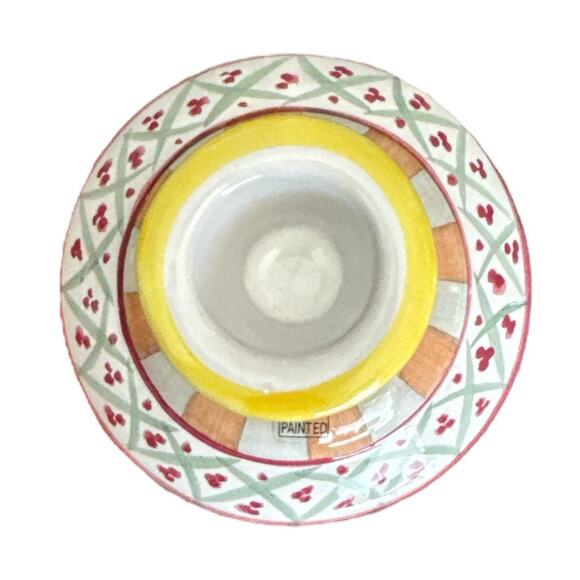 Hand Painted Colorful Unique Multicolored Candle Holders - Picture 5 of 8